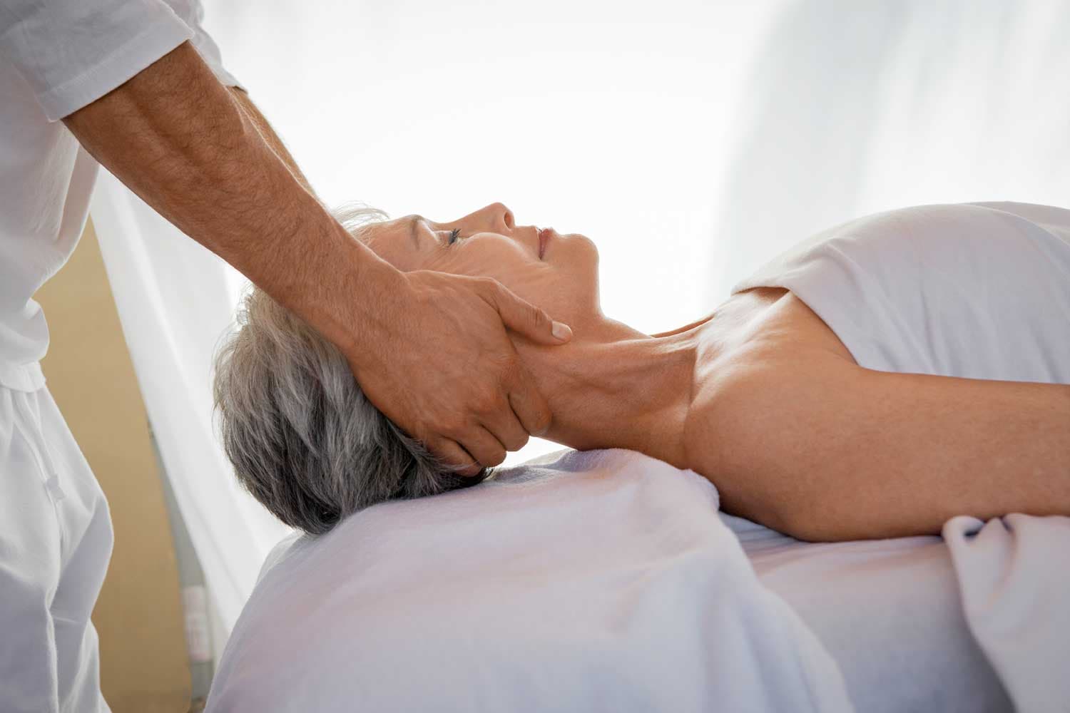 Massage therapy for elderly residents